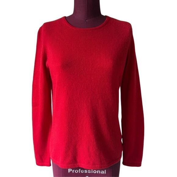 Charter Club Cashmere Crewneck Sweater size S Red - Picture 1 of 6